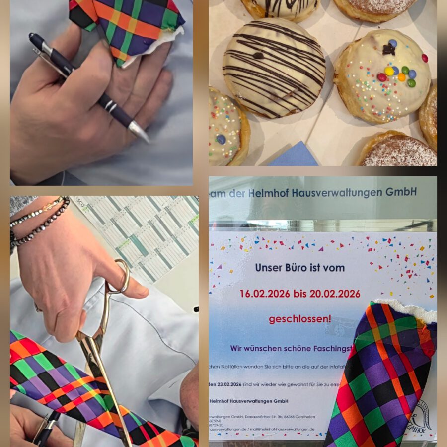Faschingslaune bei der Helmhof Hausverwaltung!