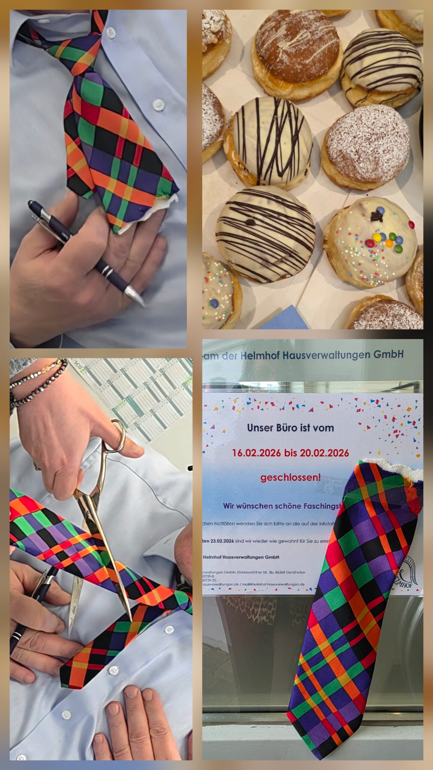 Faschingslaune bei der Helmhof Hausverwaltung!