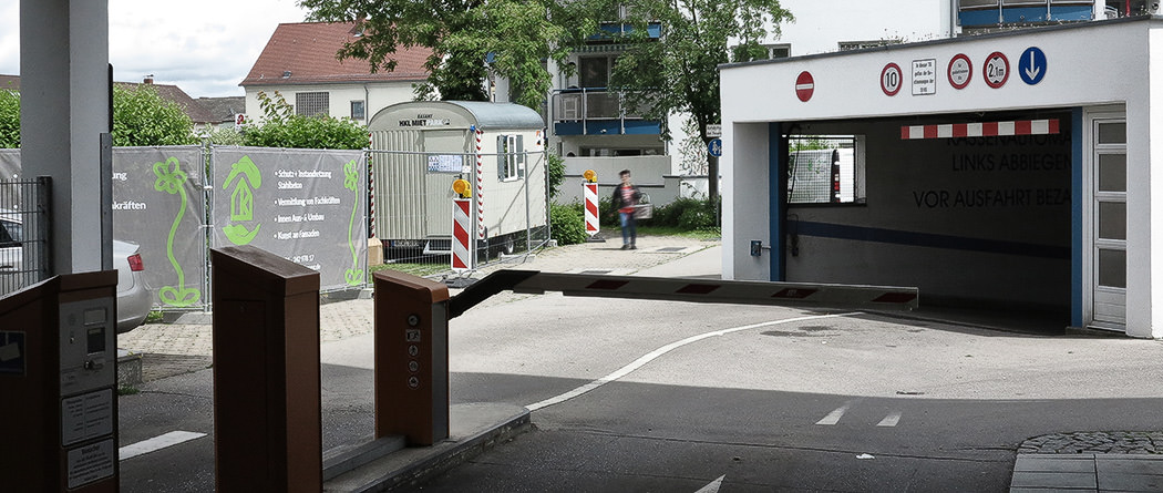 Einfahrt Parkgarage Gersthofen